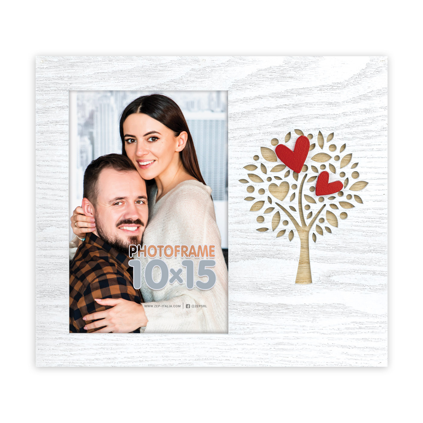 Ramka Italia Lucia - Biały, 10x15, 10x15 pionowa