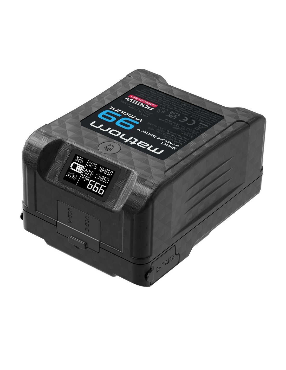 Akumulator Mathorn MB-V99 Smart OLED V-mount 99Wh