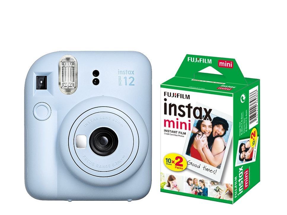 Zestaw Fujifilm Instax Mini 12 (Pastel Blue) + Wkłady 2x10 (20 zdjęć)