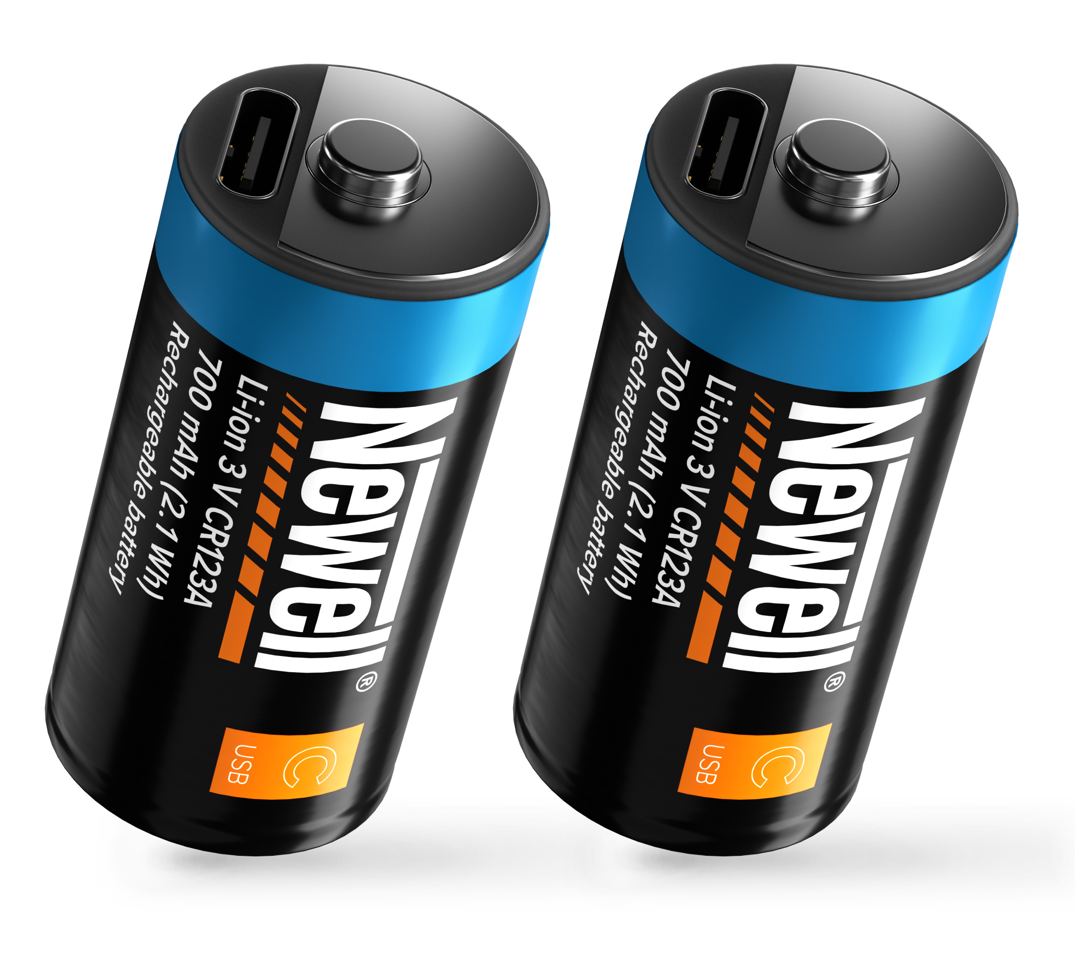 Akumulator Newell CR123A USBC USB-C 700 mAh 2 szt. blister