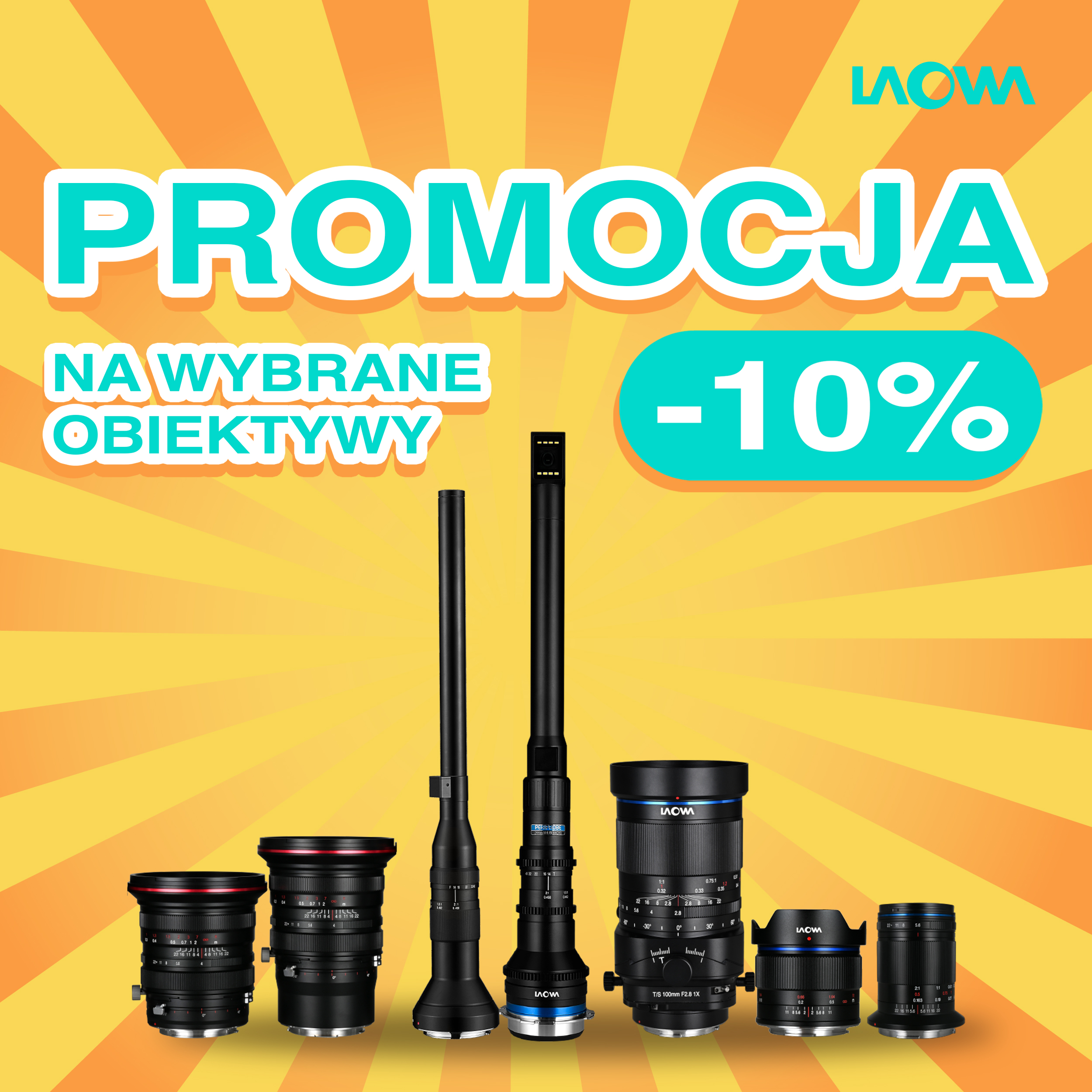 <center>Laowa -10% na wybrane obiektywy</center>