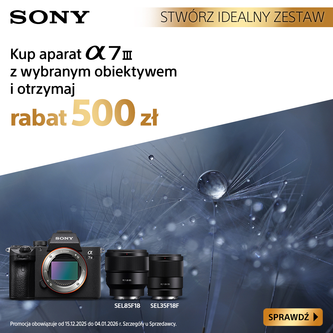 <center>Rabat 500zł na obiektyw</center>
